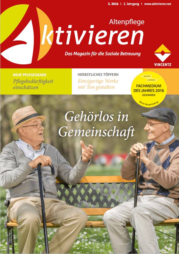 Cover der Septemberausgabe der Zeitschrift Aktivieren
