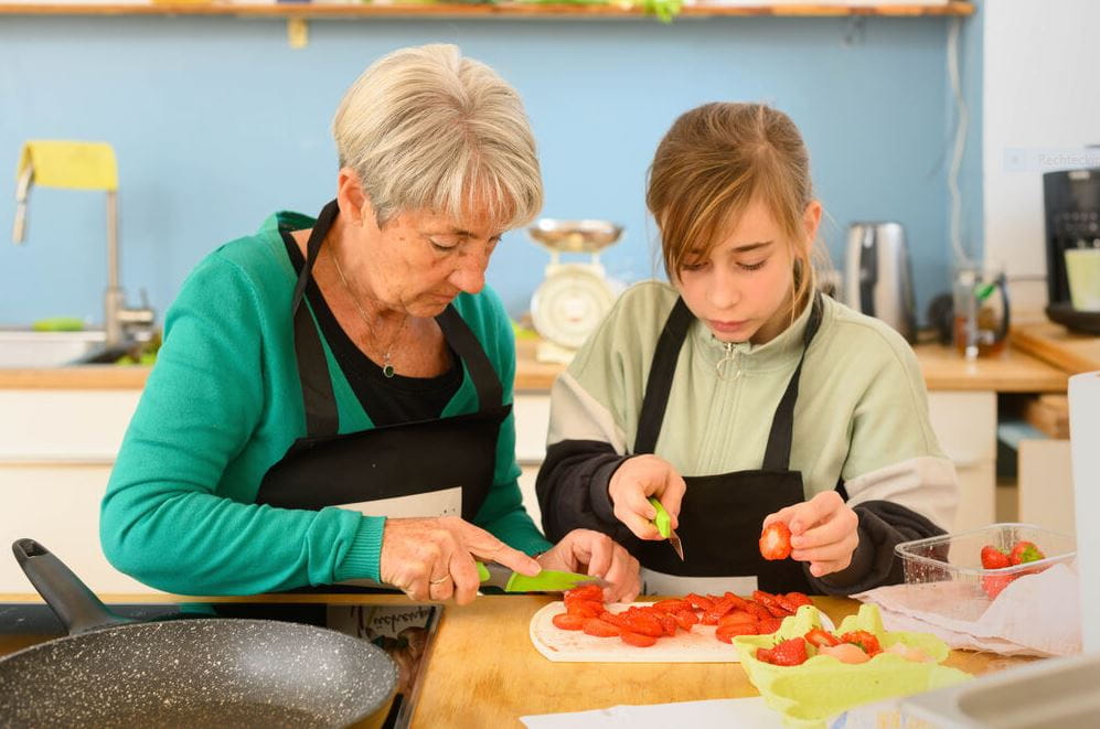 Küchenpartie mit PEB - Plattform Ernährung und Bewegung