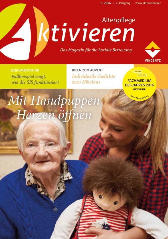 Cover der Novemberausgabe der Zeitschrift Aktivieren