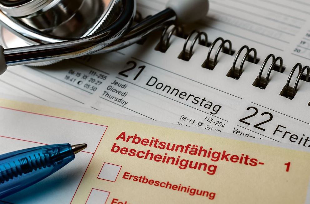 Arbeitsunfähigkeitsbescheinigung