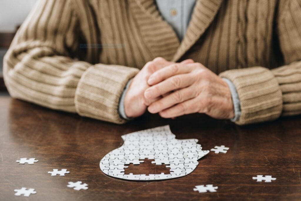 Puzzle eines Gehirns