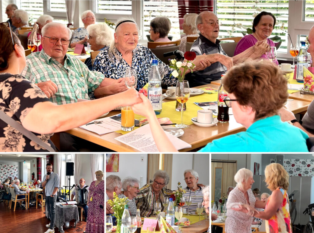 Collage vom Sommerfest 2023 im Haus Stephanus, Alsfeld