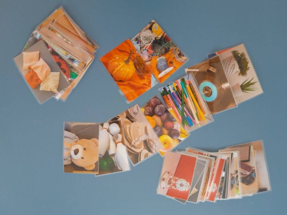 Memoryspiel mit Fotos von Alltagsgegenständen