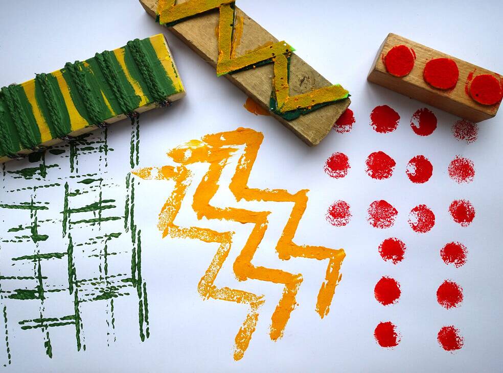 bunte Stempel