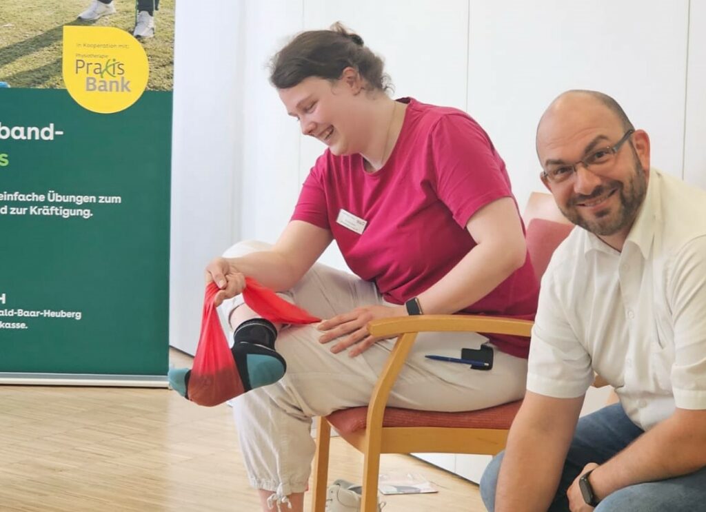 Theraband im Einsatz