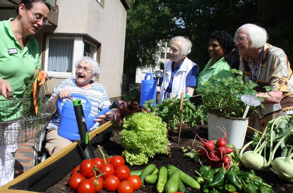 Senior:innen am Gemüsegarten