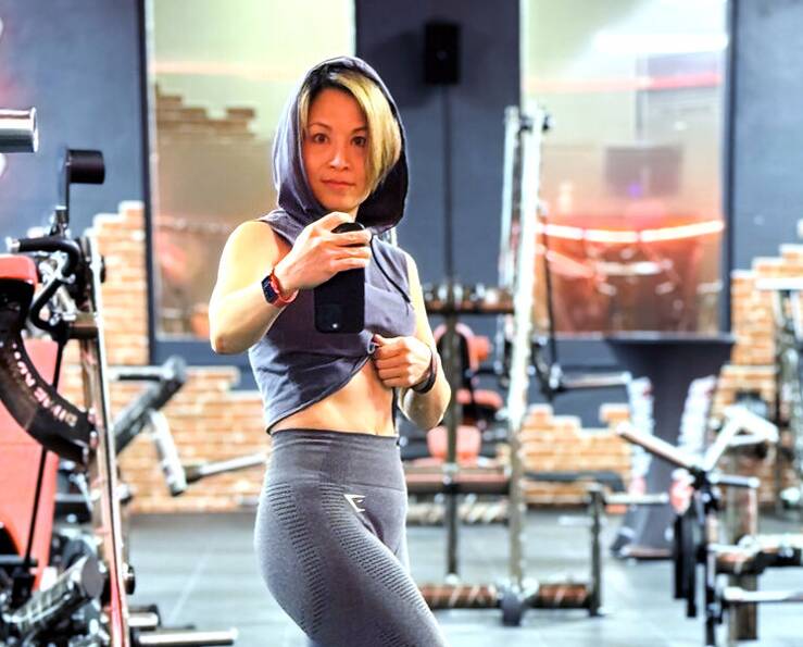Minh Luis beim Fitnesstraining