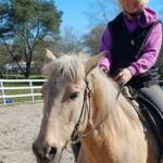 Anja Härtel auf dem Pferd