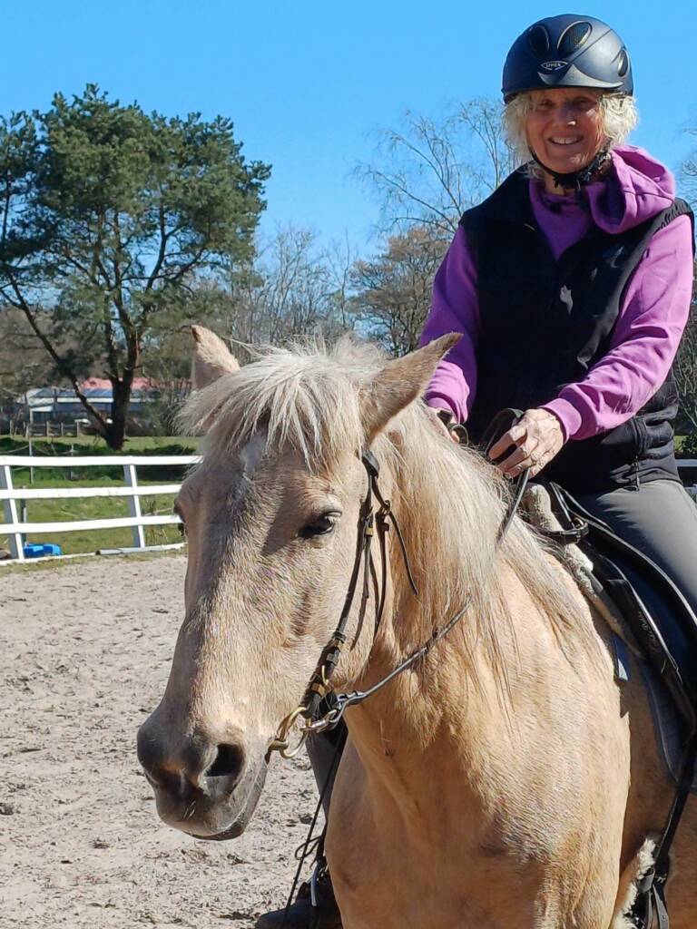 Anja Härtel auf dem Pferd