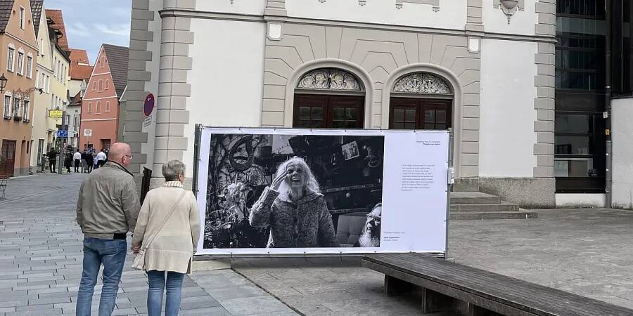 Ausstellung auf dem Theaterplatz Memmingen 2023
